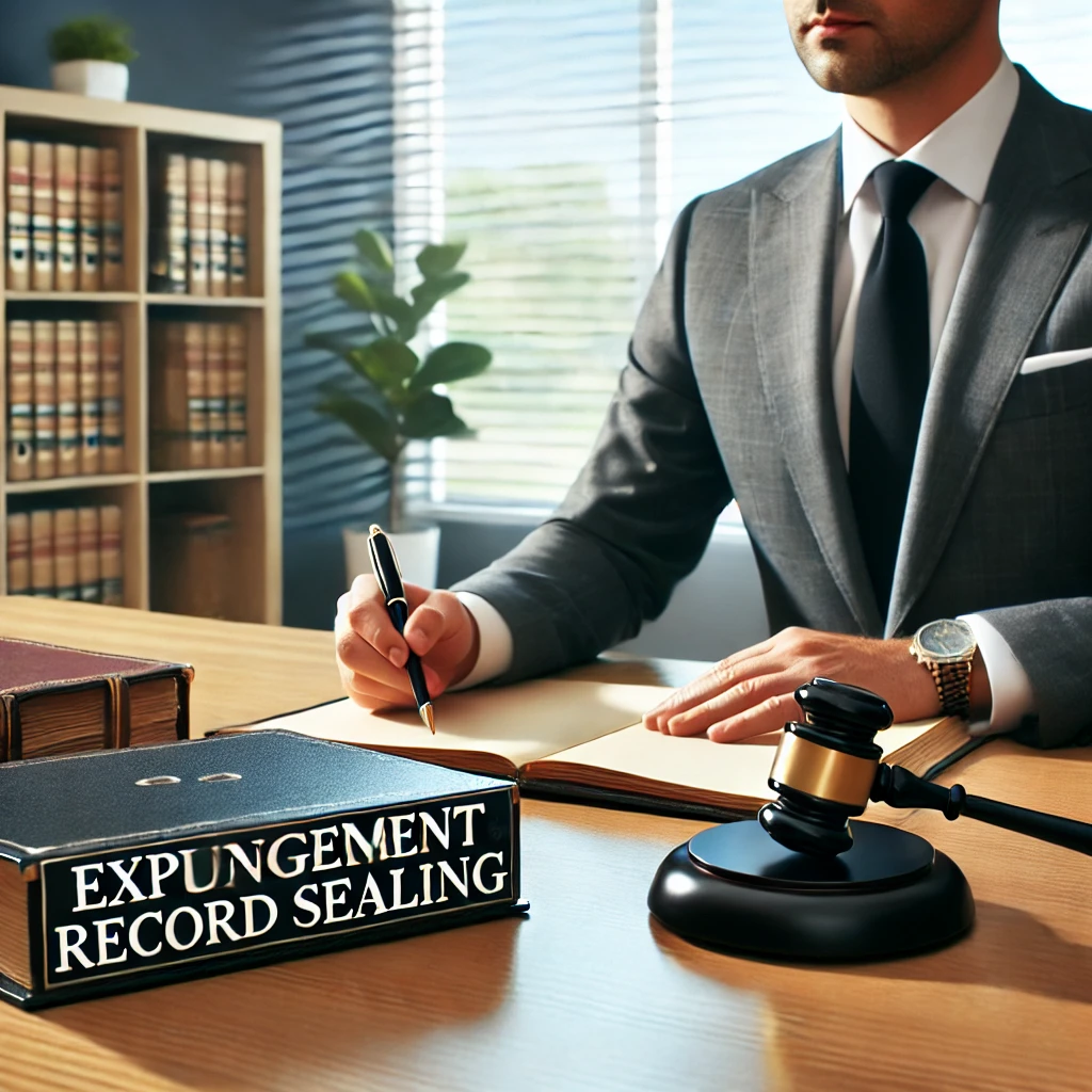 Experienced attorney assisting a client with expungement and record sealing services.