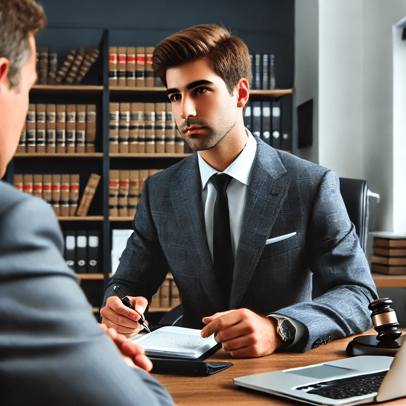 Dallas burglary defense attorney consulting with a client