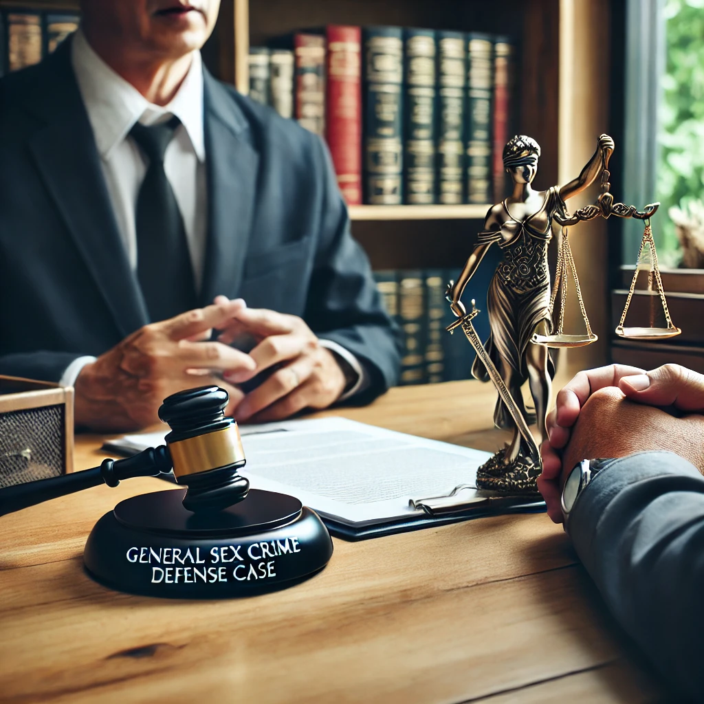 Attorney consulting on sex crime defense in Dallas